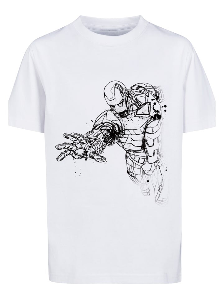 

Футболка F4NT4STIC Marvel Avengers Iron Man Mono Line, белый