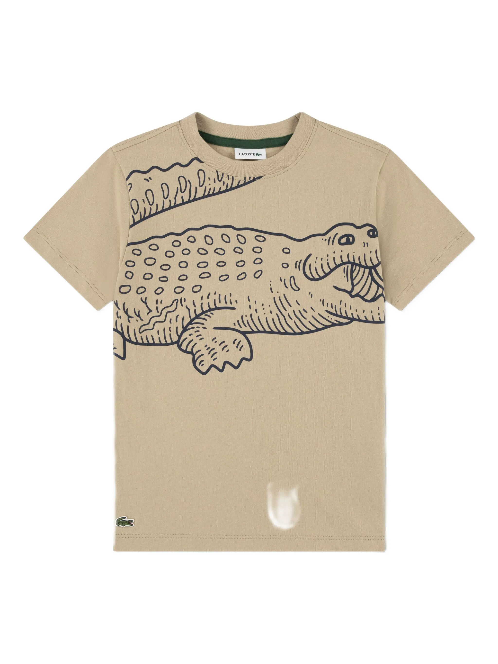 

Футболка с принтом Lacoste Kids, бежевый