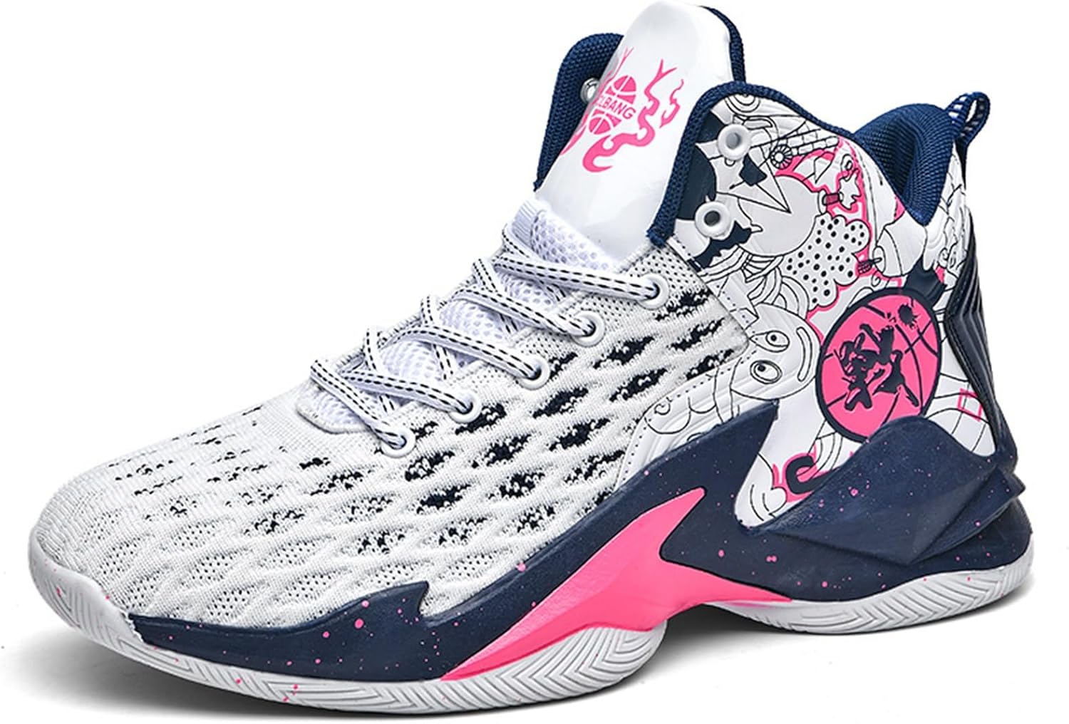 

Кроссовки для баскетбола DHAEY для женщин и мужчин, модные высокие кеды с противоскользящей подошвой, повседневная обувь, мужские и женские кроссовки для активного отдыха и бега (Цвет: B, Размер: 11 женский / 9,5 мужской), 11 Women/9.5 Men A