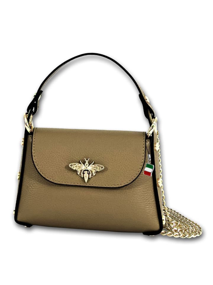 

Кожаная сумка через плечо Florence серо-зеленого, темно-серого цвета, примерно 19 см Florence