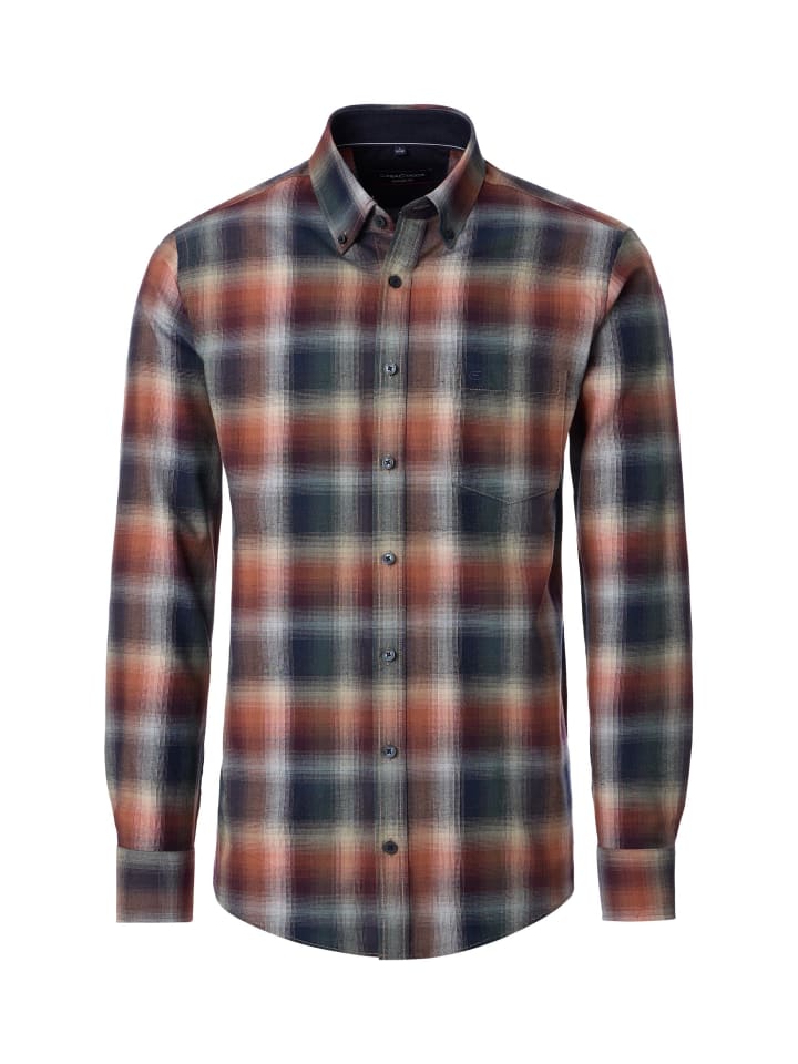 

CASAMODA Повседневная рубашка темно-зеленого цвета