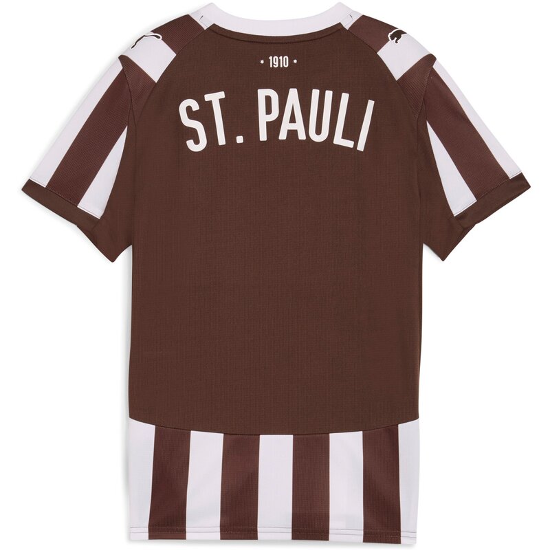 Футболка fcsp домашняя майка юниор Puma, цвет espresso brown-puma white — фото 2