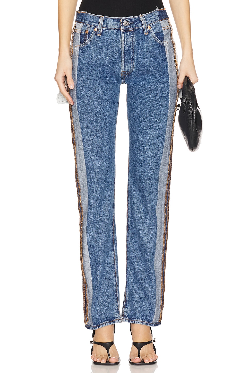 

Джинсы Porterhouse в винтажном стиле Sami Miro Vintage, med blue