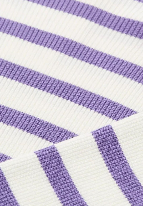 Пуловер с джемпером streifenmuster Tom Tailor, Vivid Purple/White Stripe — фото 3