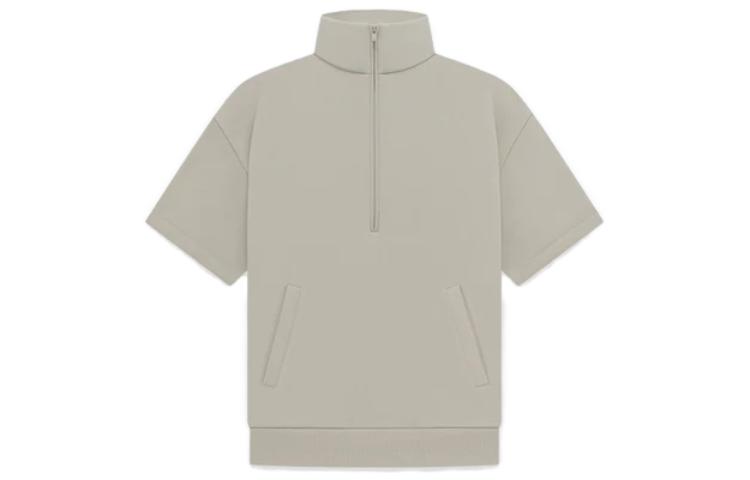 Полузип с рукавом три четверти Fear Of God Essentials, серый — фото 4