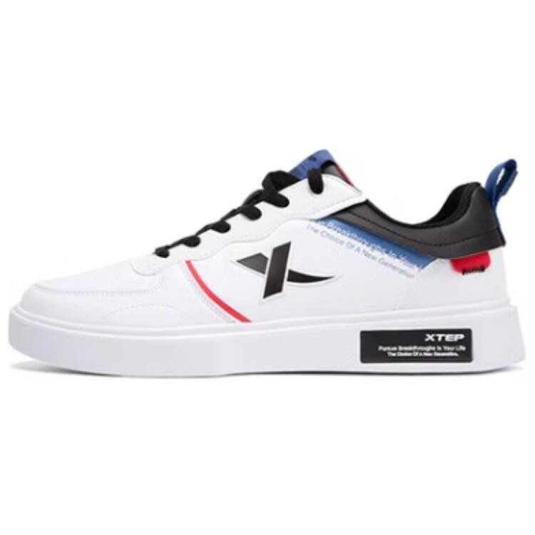 

Кроссовки XTEP Skateboarding Shoes Men Low-top White/Black, белый/черный