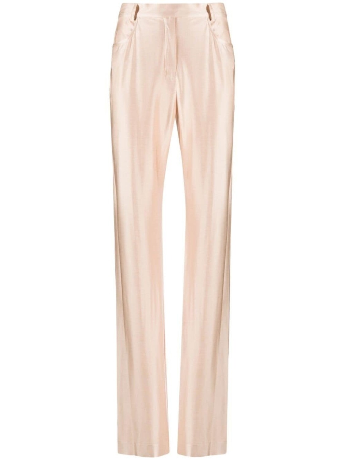 

Alexandre Vauthier атласные брюки с завышенной талией, розовый