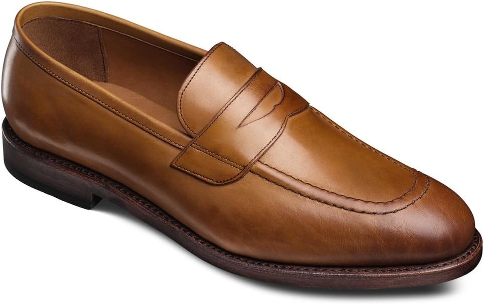 Мужские лоферы Allen Edmonds Lake Forest с классической вставкой, Walnut — фото 2