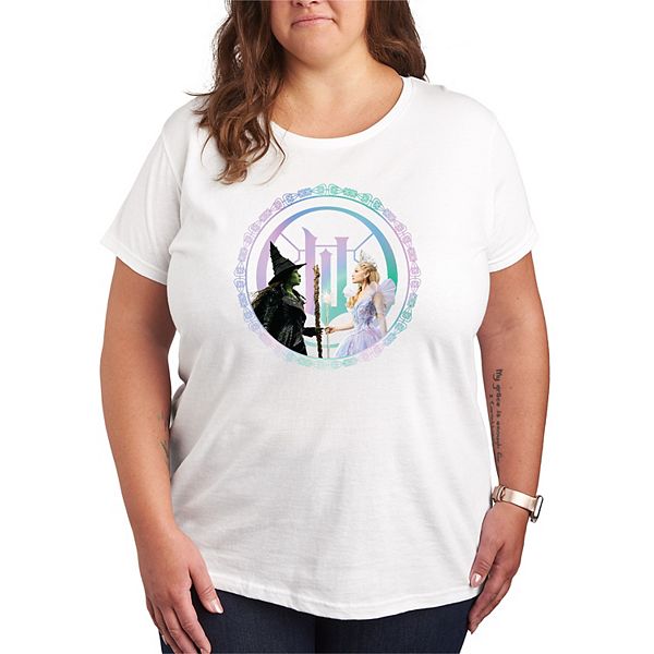 

Футболка Plus size Wicked for Good Elphaba & Glinda Licensed Character, White, Белый, Футболка Plus size Wicked for Good Elphaba & Glinda Licensed Character, White