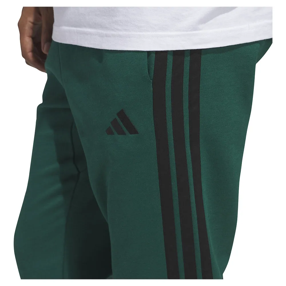 Джоггеры adidas Essentials 3 Stripes Fleece, зеленый — фото 3