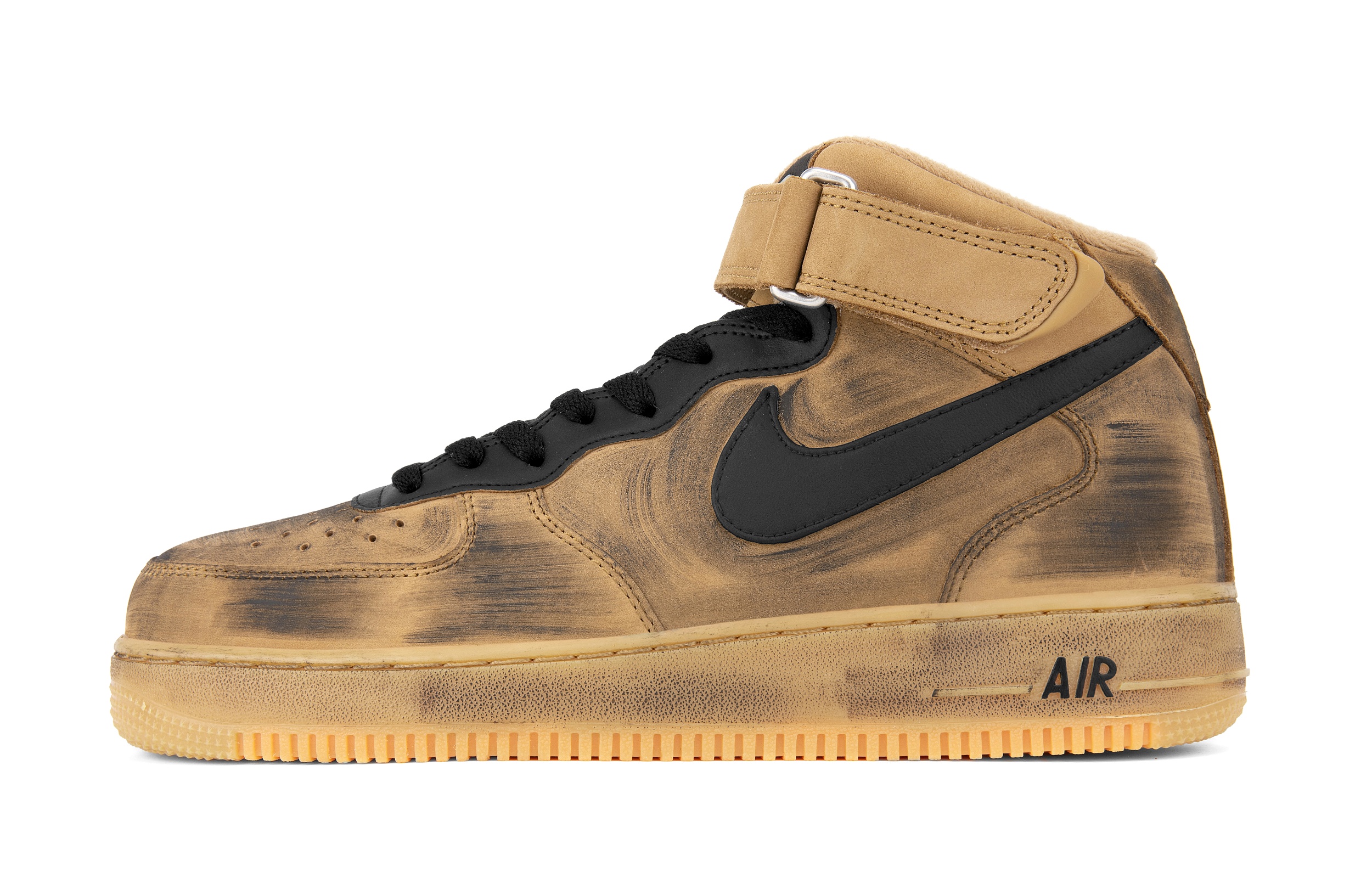 

Кроссовки Air Force 1 для скейтбординга унисекс средней высоты Nike, цвет Wheat color - Gift box style