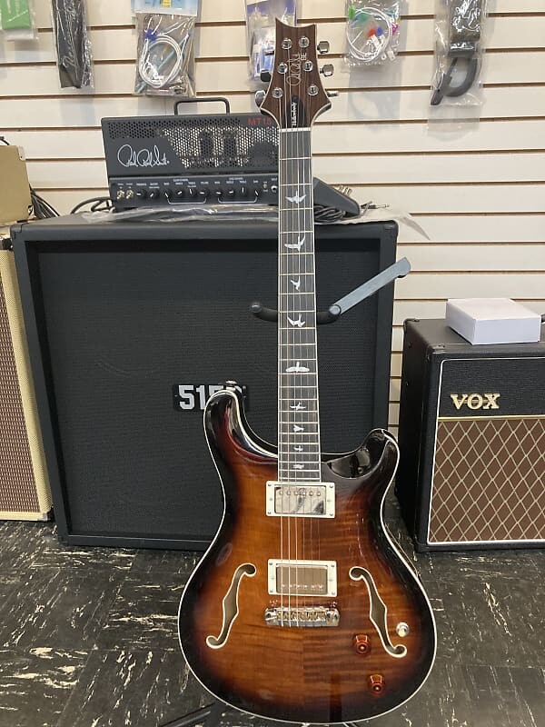 

Электрогитара PRS SE Hollowbody II Electric Guitar Black Gold Burst