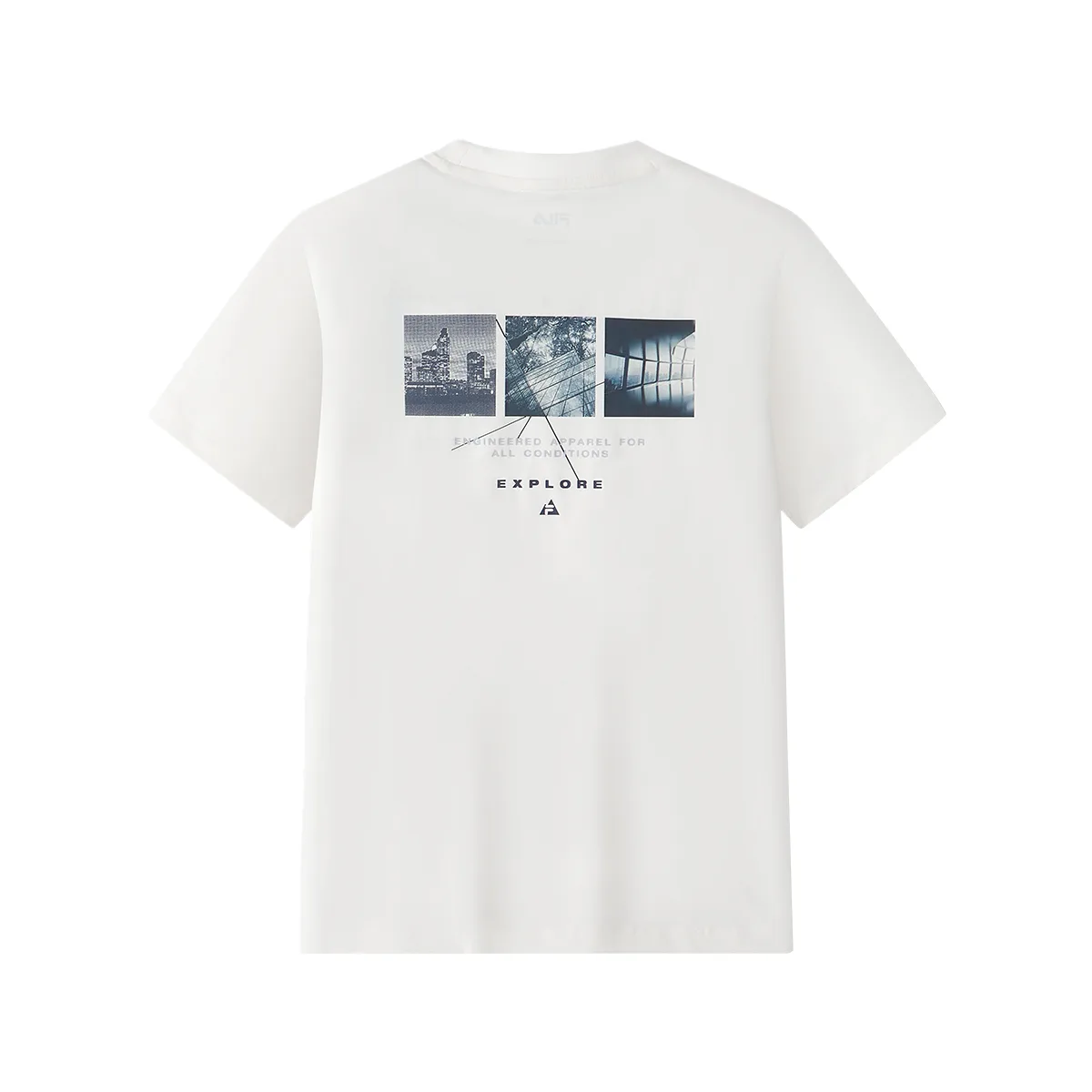 Футболка с круглым вырезом FILA KIDS, Cloud White — фото 3