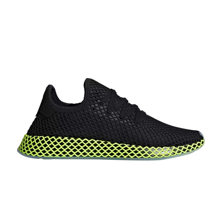 

Кроссовки Adidas Deerupt 'Black Neon', черный