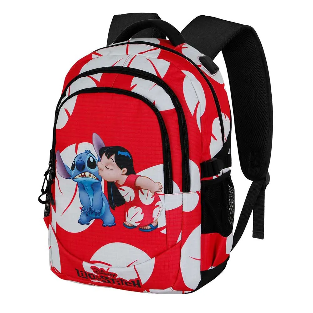 

Рюкзак Karactermania Lilo And Stitch Disney Kiss Plus Running backpack, красный