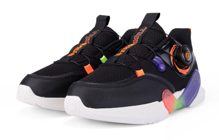Кроссовки XTEP Kids Lifestyle Shoes GS Low-top Black/Orange/Purple — фото 2