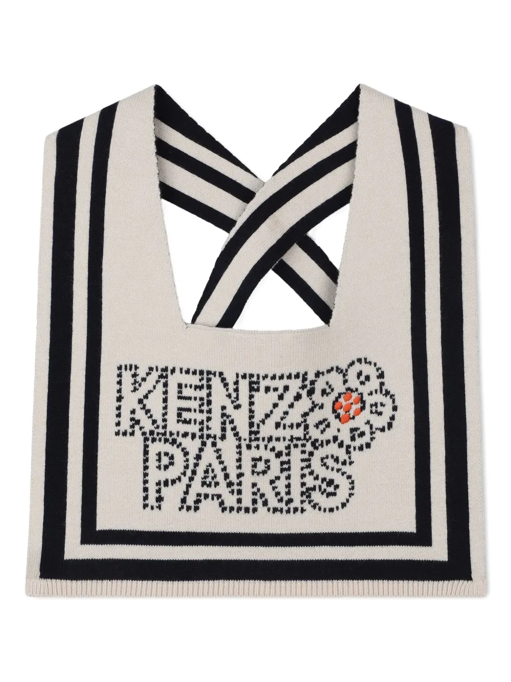 

Шарф с логотипом Kenzo Kids, нейтральный