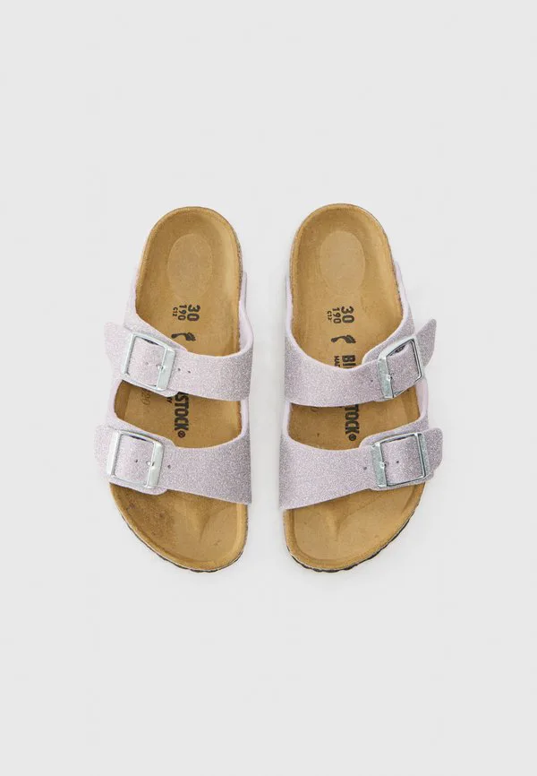 Сандалии унисекс arizona Birkenstock, Shiny Glitter Purple — фото 4