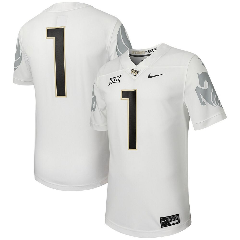 

Мужская белая футболка Nike #1 UCF Knights Untouchable Football Replica, цвет Ucf White