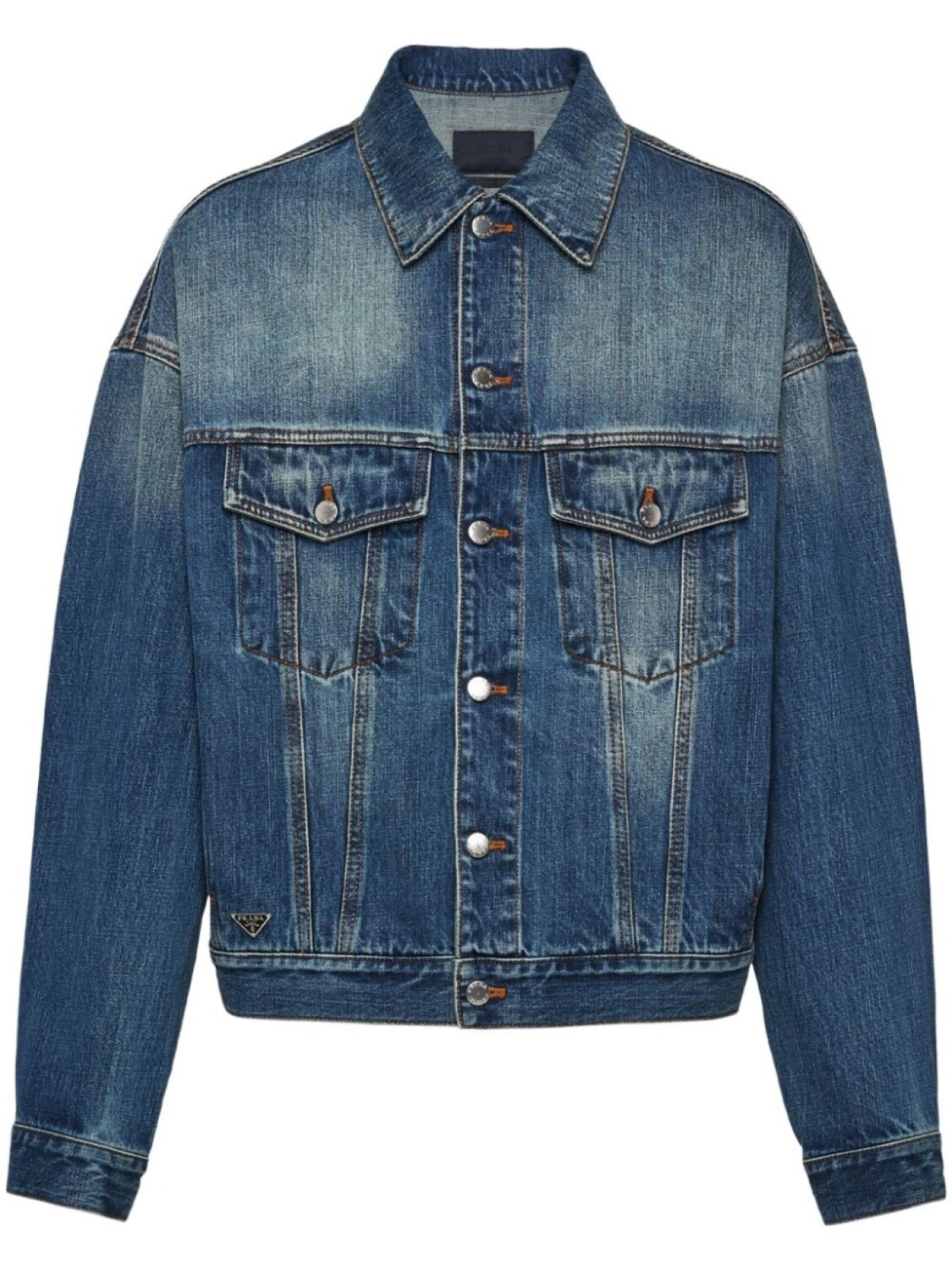 

Prada джинсовая куртка Trucker, синий