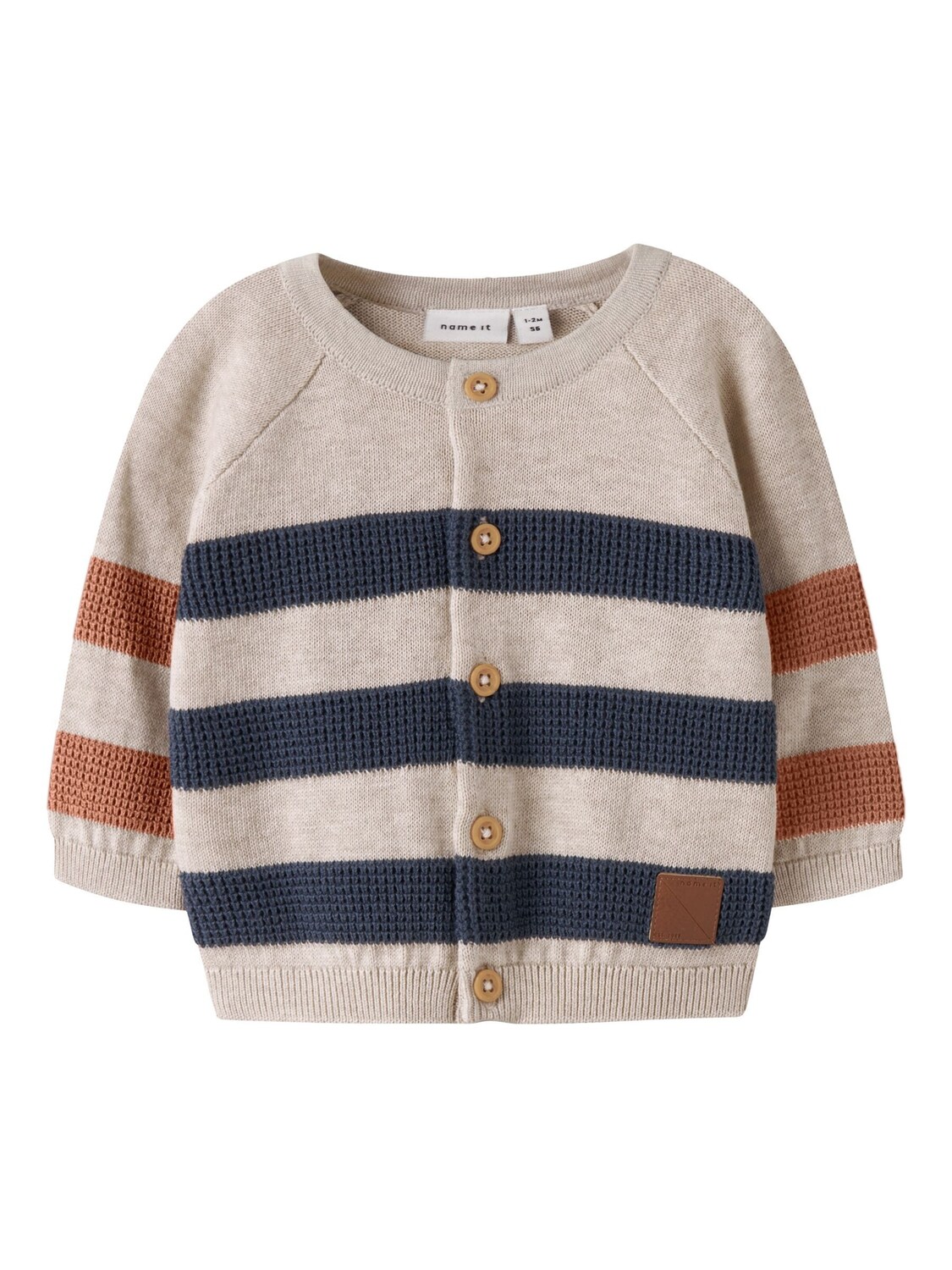 

NAME IT Вязаный кардиган светло-бежевого цвета