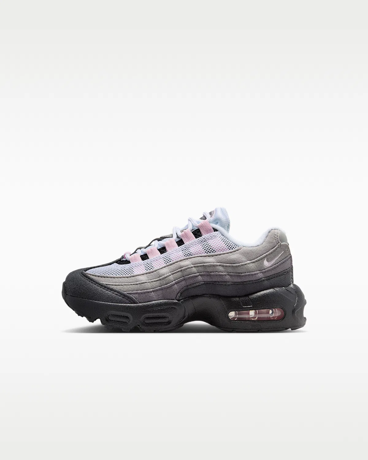 Кроссовки Nike Air Max 95 для малышей, Black/White/Medium Grey/Pink Foam