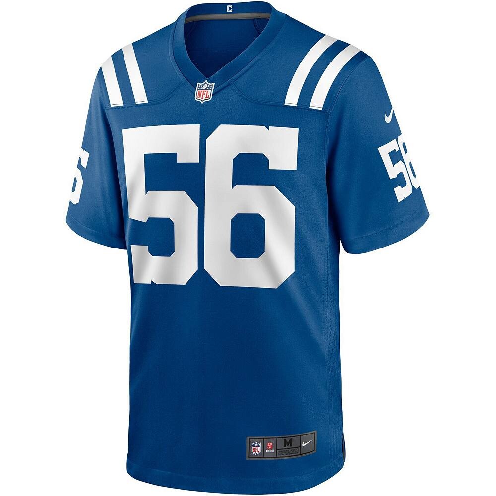 Мужское джерси Nike Quenton Nelson Royal Indianapolis Colts Player Game, цвет Clt Blue — фото 3
