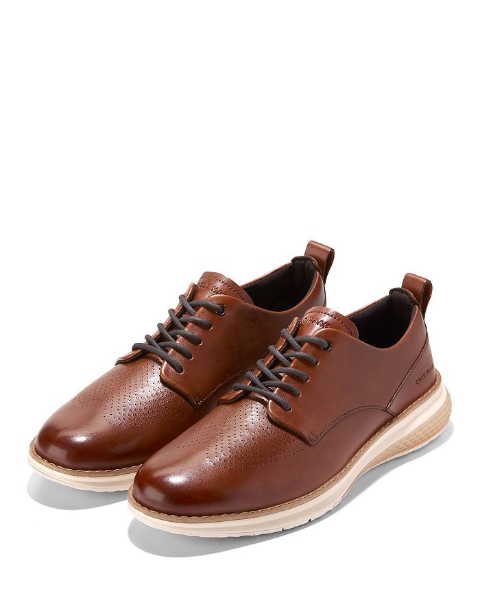 Мужские оксфорды ØriginalGrand Energyweave с перфорацией и круглым мыском Cole Haan, коричневый — фото 3