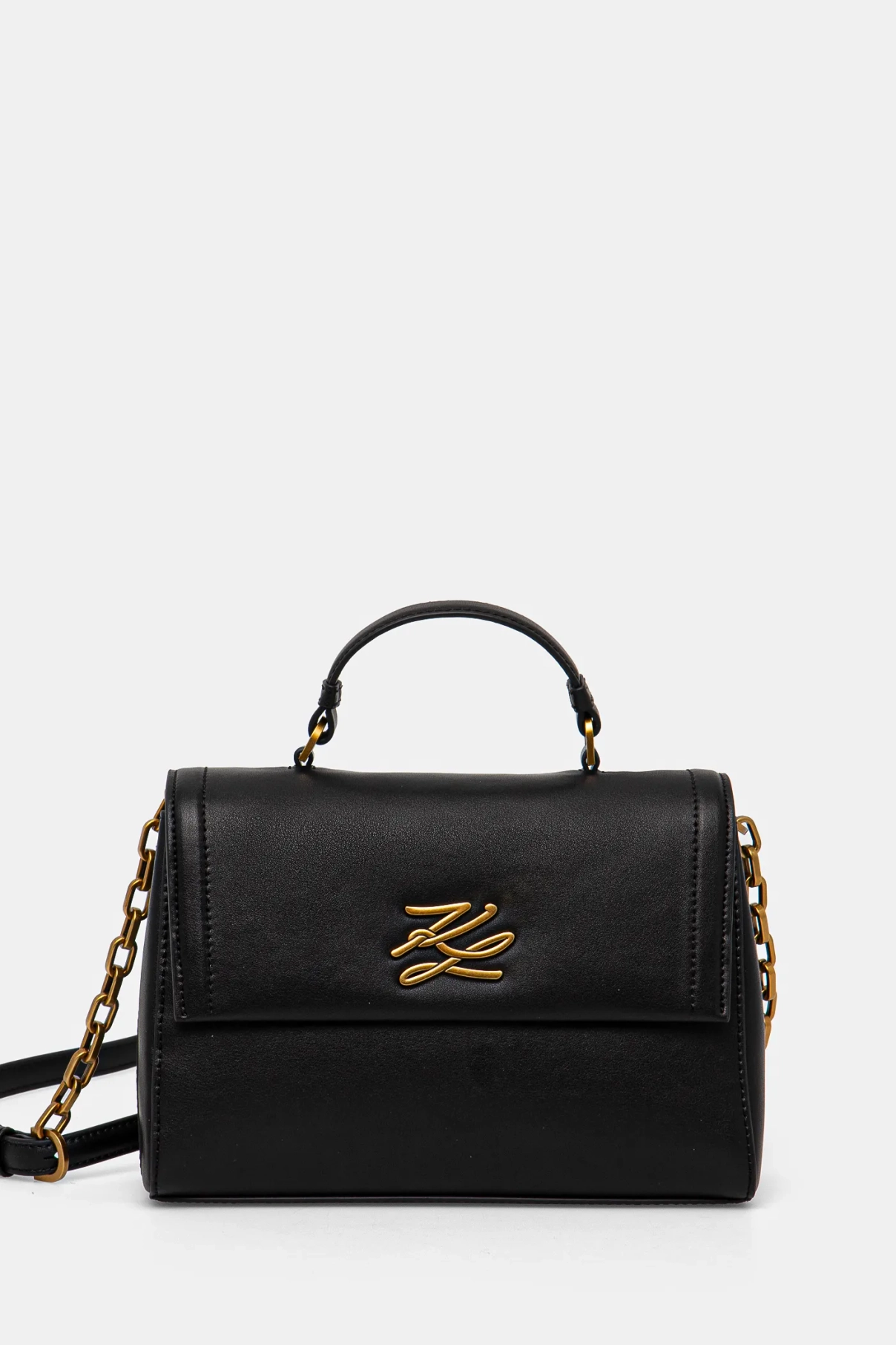 

Кожаная сумочка Karl Lagerfeld, черный