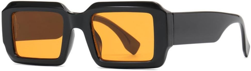 

Винтажные маленькие квадратные солнцезащитные очки для мужчин и женщин, роскошные ретро-очки унисекс, популярные солнцезащитные очки с защитой от УФ-излучения UV400 generic, Yellow