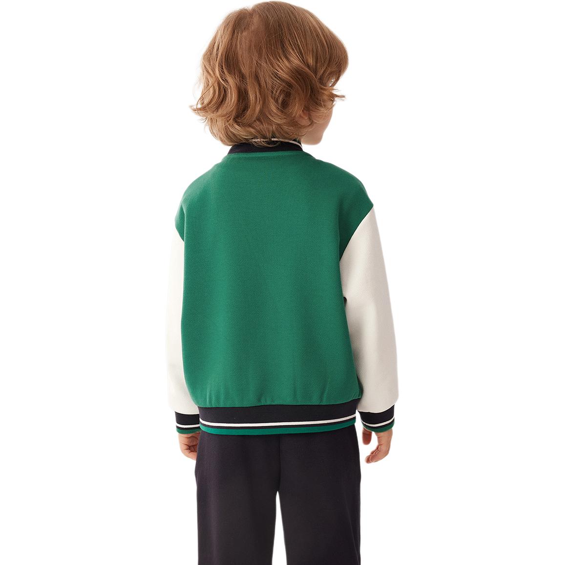 Бейсбольная куртка для малышей FILA KIDS, зеленый — фото 3