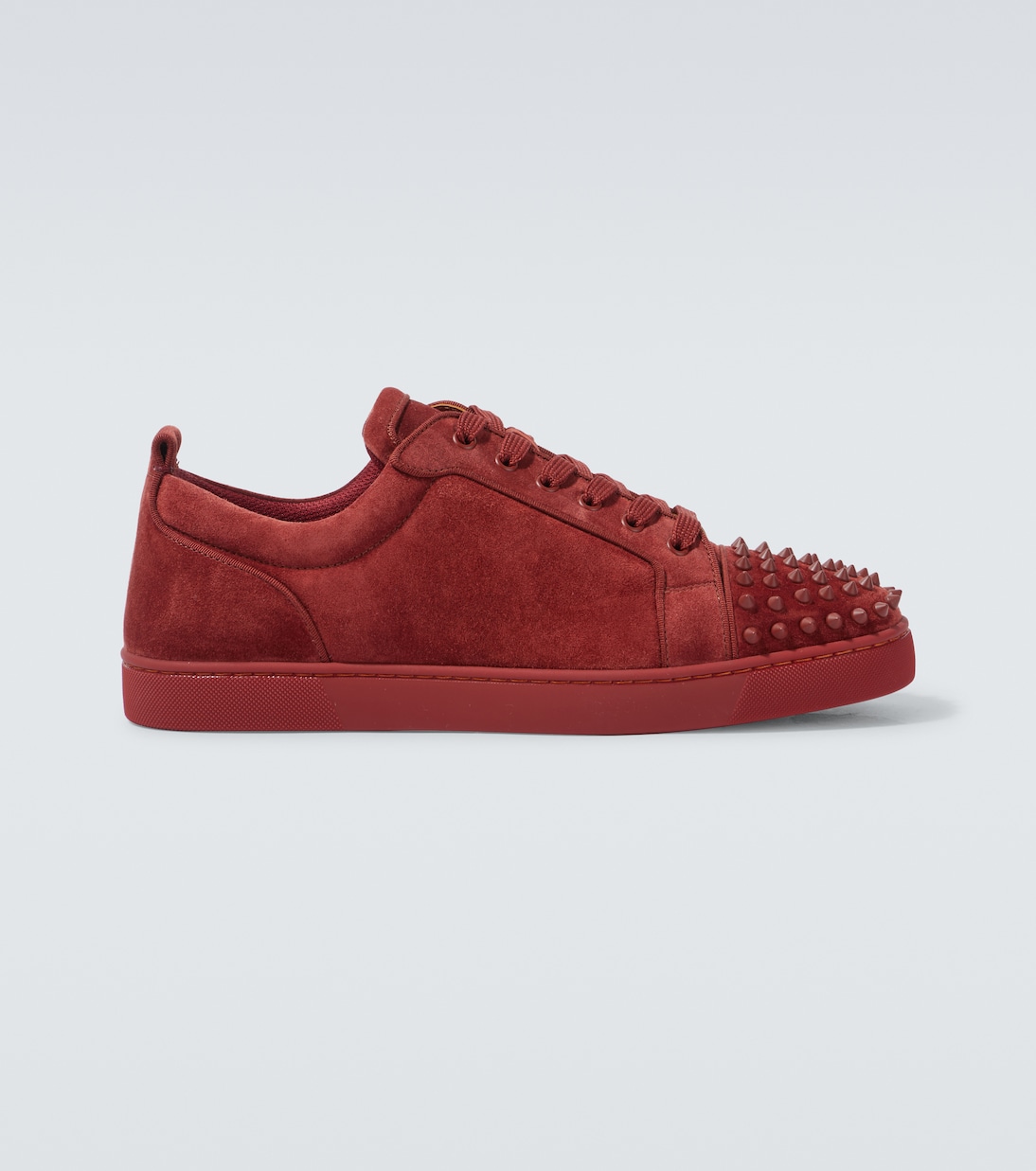 

Кроссовки Louis Junior Spikes из замши Christian Louboutin, Brownie/Brownie Mat