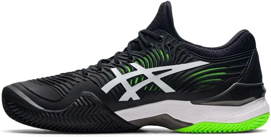Мужские теннисные кроссовки ASICS Court FF 2 для любителей тенниса, черный/зеленый — фото 4