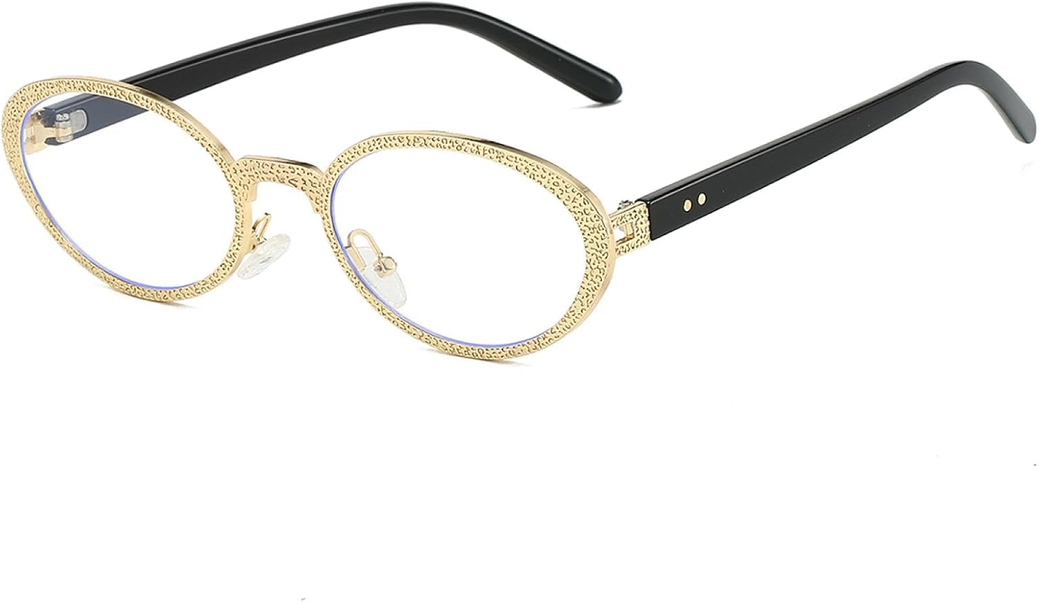 

Солнцезащитные очки с защитой от УФ-излучения UV400 | Овальные металлические градиентные линзы для женщин | Яркие цветные линзы для занятий спортом на открытом воздухе и вождения DSVIGF, Golden-transparent