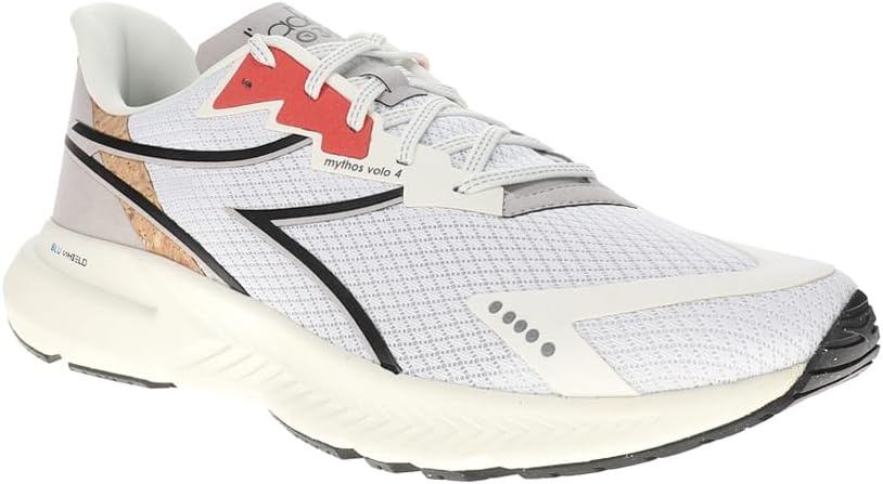 Мужские кроссовки для бега Diadora Mythos Blushield Volo 4 2030 - черный, красный, белый — фото 2