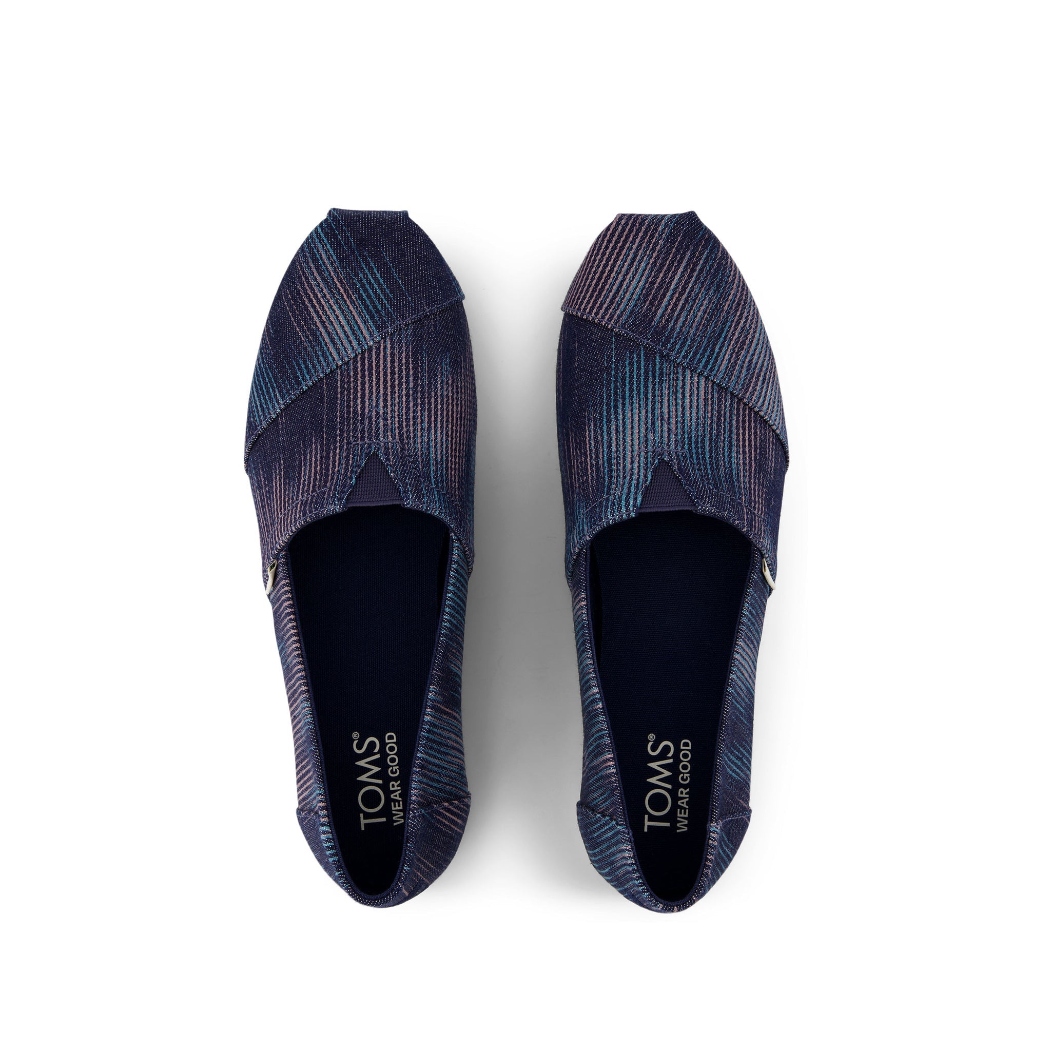Новинка джинсовые мюли цвета морской волны TOMS Shoes, темно-синий — фото 4