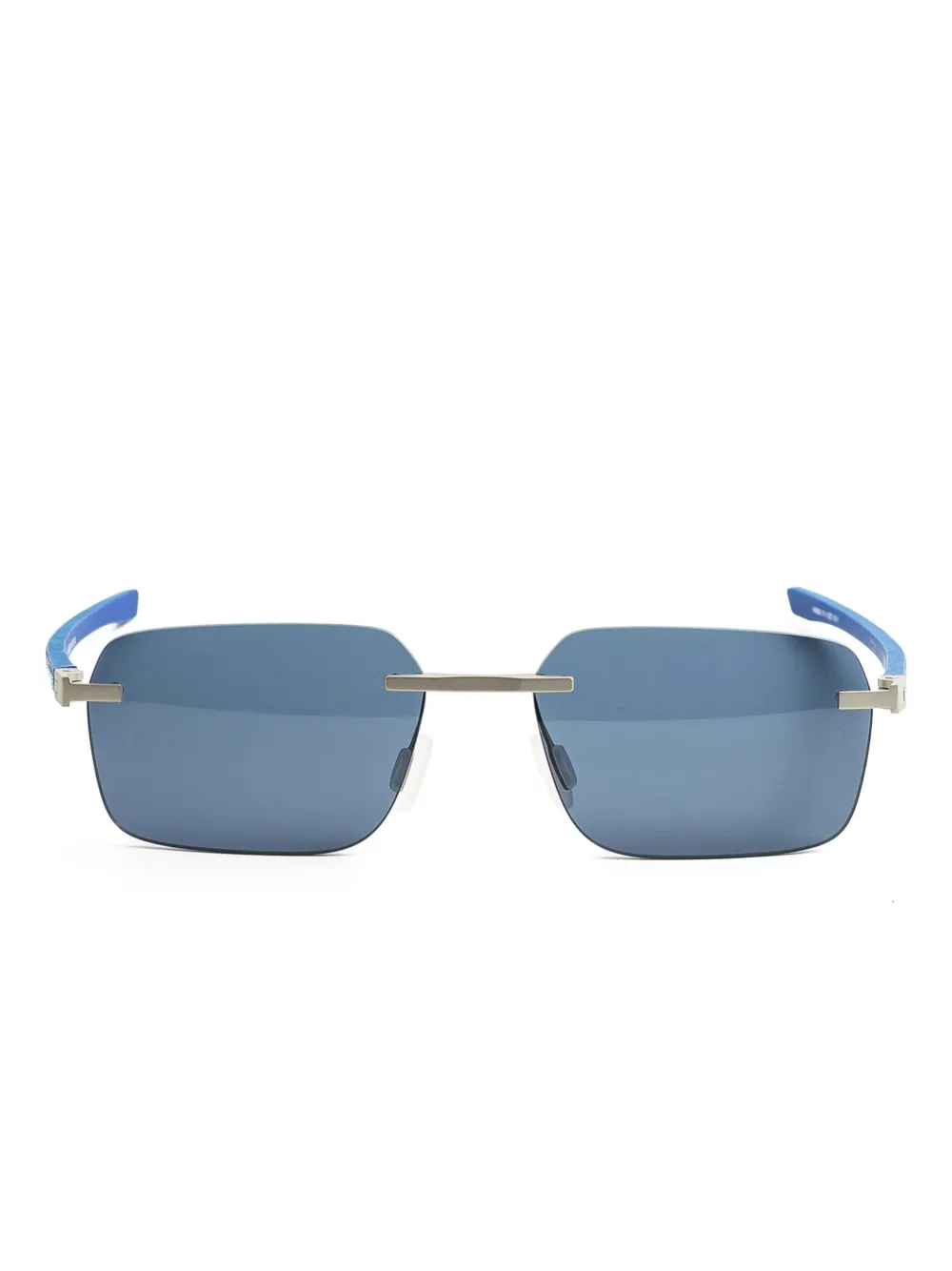 

Солнцезащитные очки в квадратной оправе Tag Heuer Eyewear, серебяный