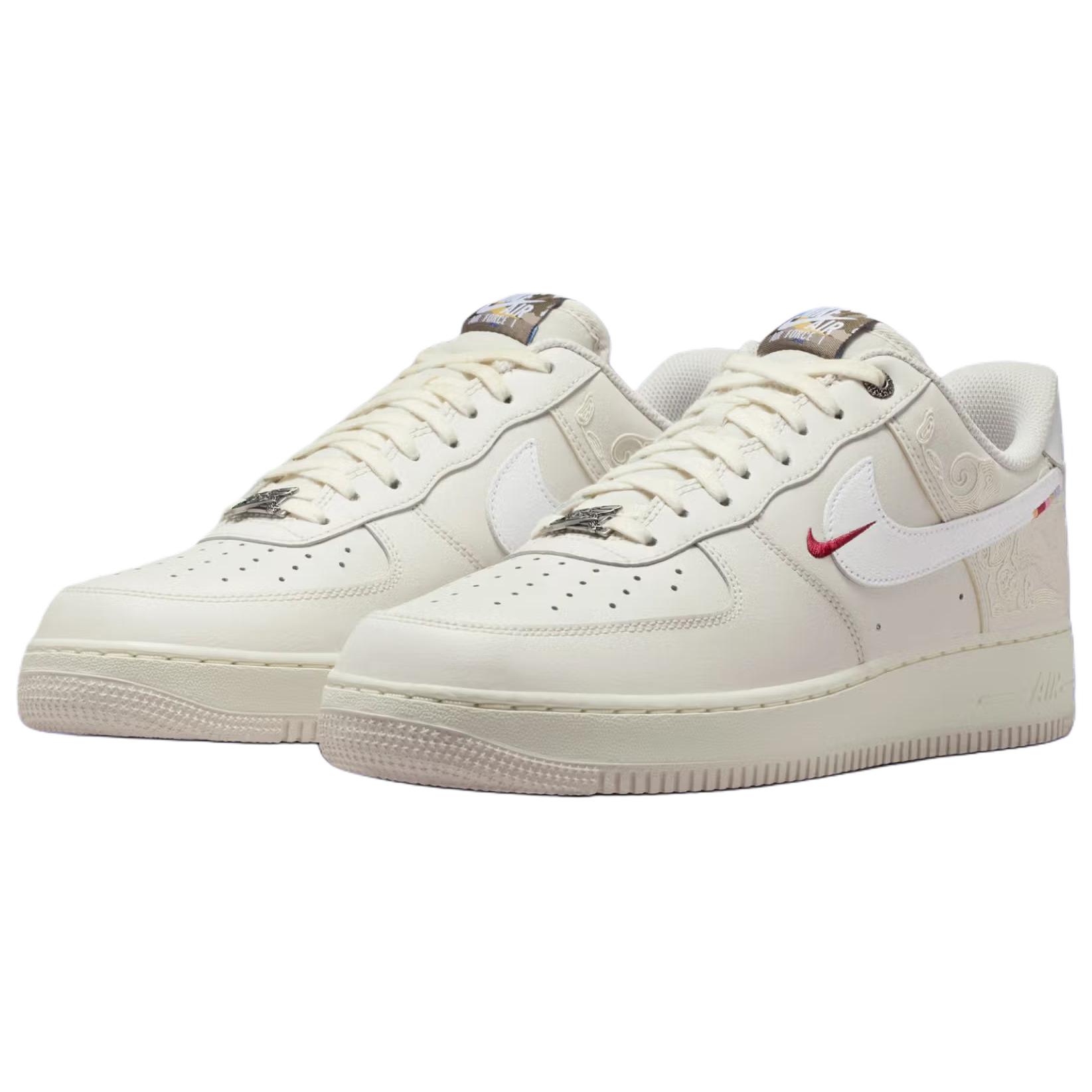Nike Низкие скейтбордистские кроссовки Air Force 1, унисекс, белый — фото 4