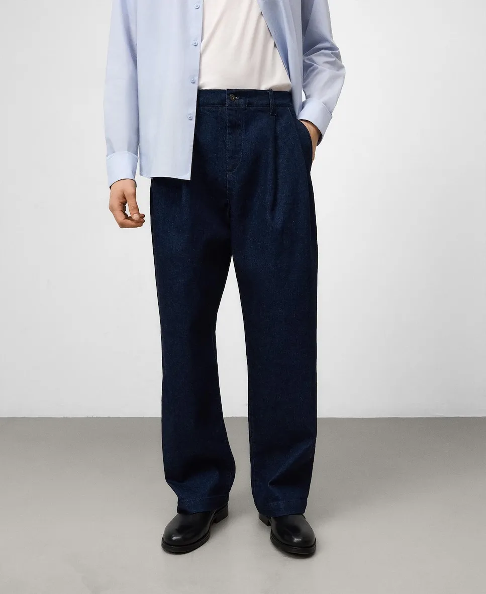 

Чиносы из хлопкового денима Adolfo Dominguez, синий