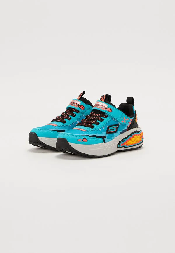 Кроссовки mega craft 4k Skechers, Turquoise/Black/Neon Coral — фото 2