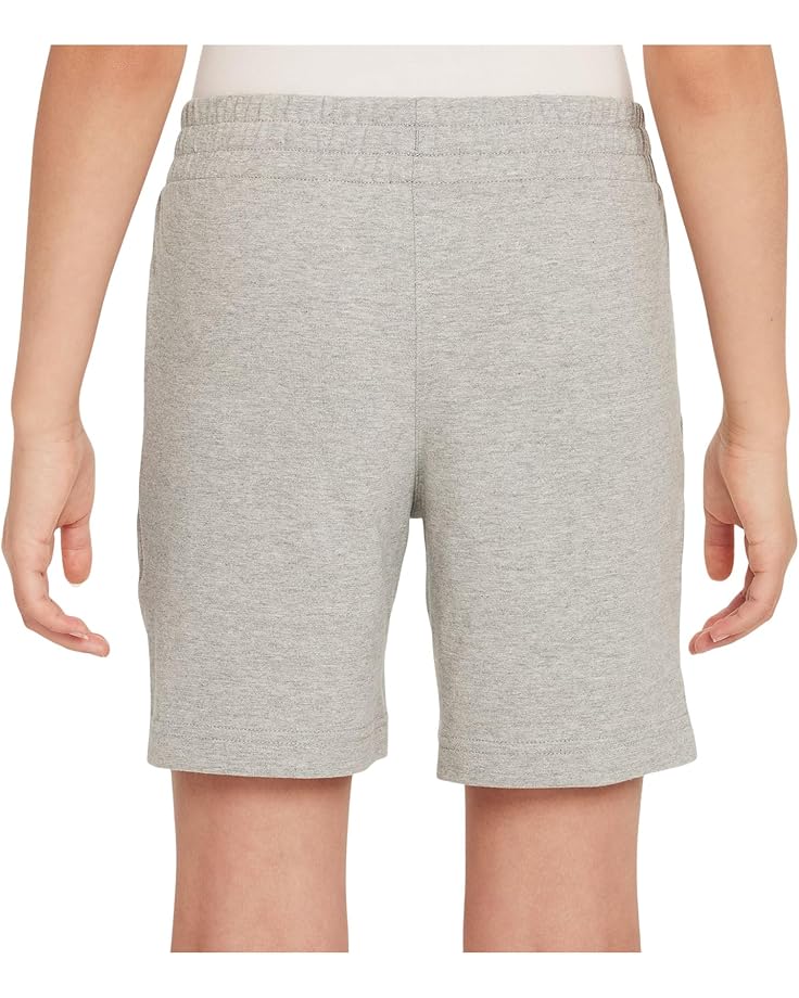 Шорты Nike Kids Club Knit Shorts 6" LBR, цвет Dark Grey Heather/White — фото 2