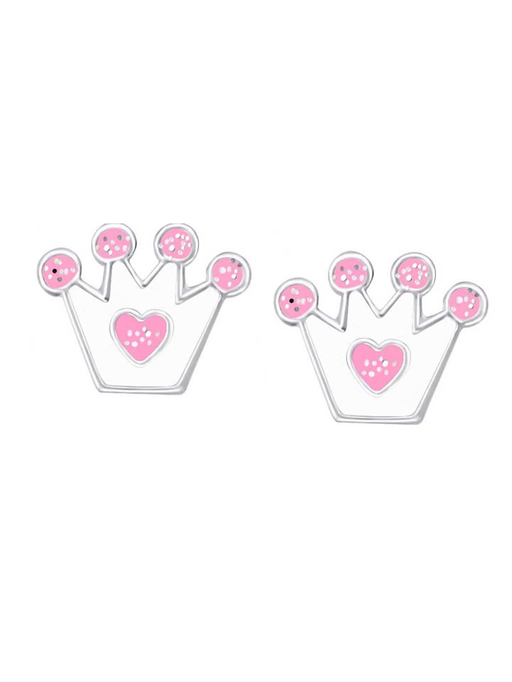 

Schmuck23 Серьги в виде короны из серебра 925 пробы белого цвета