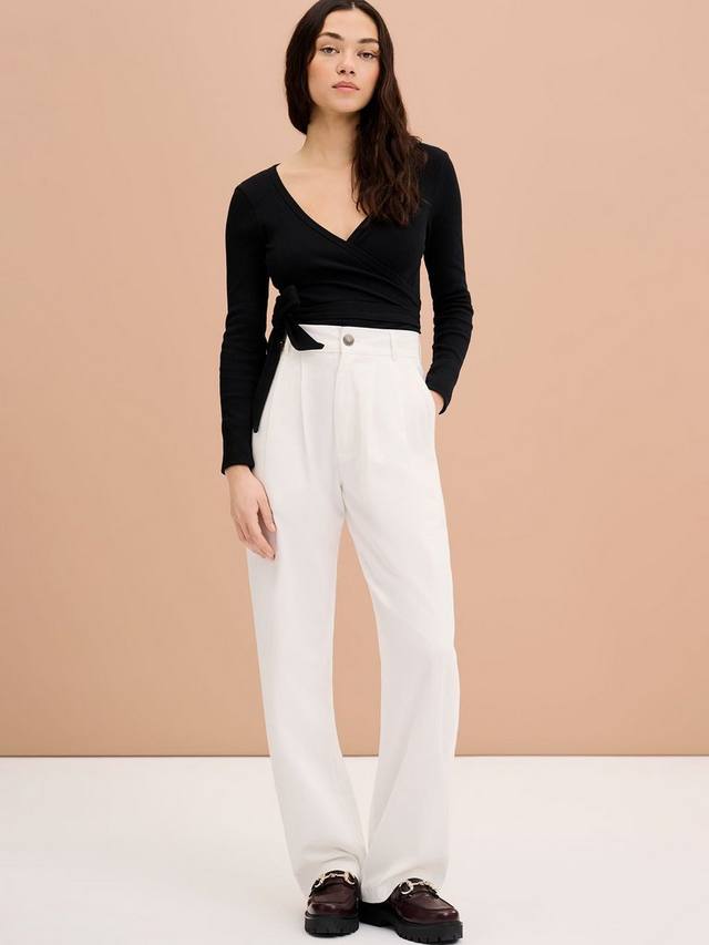 

Хлопковая блуза-накидка Napeta OMNES, Black