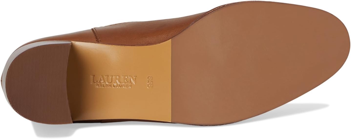 Ботинки Lauren Ralph Lauren Carla Burnished Leather Tall Boots, Deep Saddle Tan — фото 3