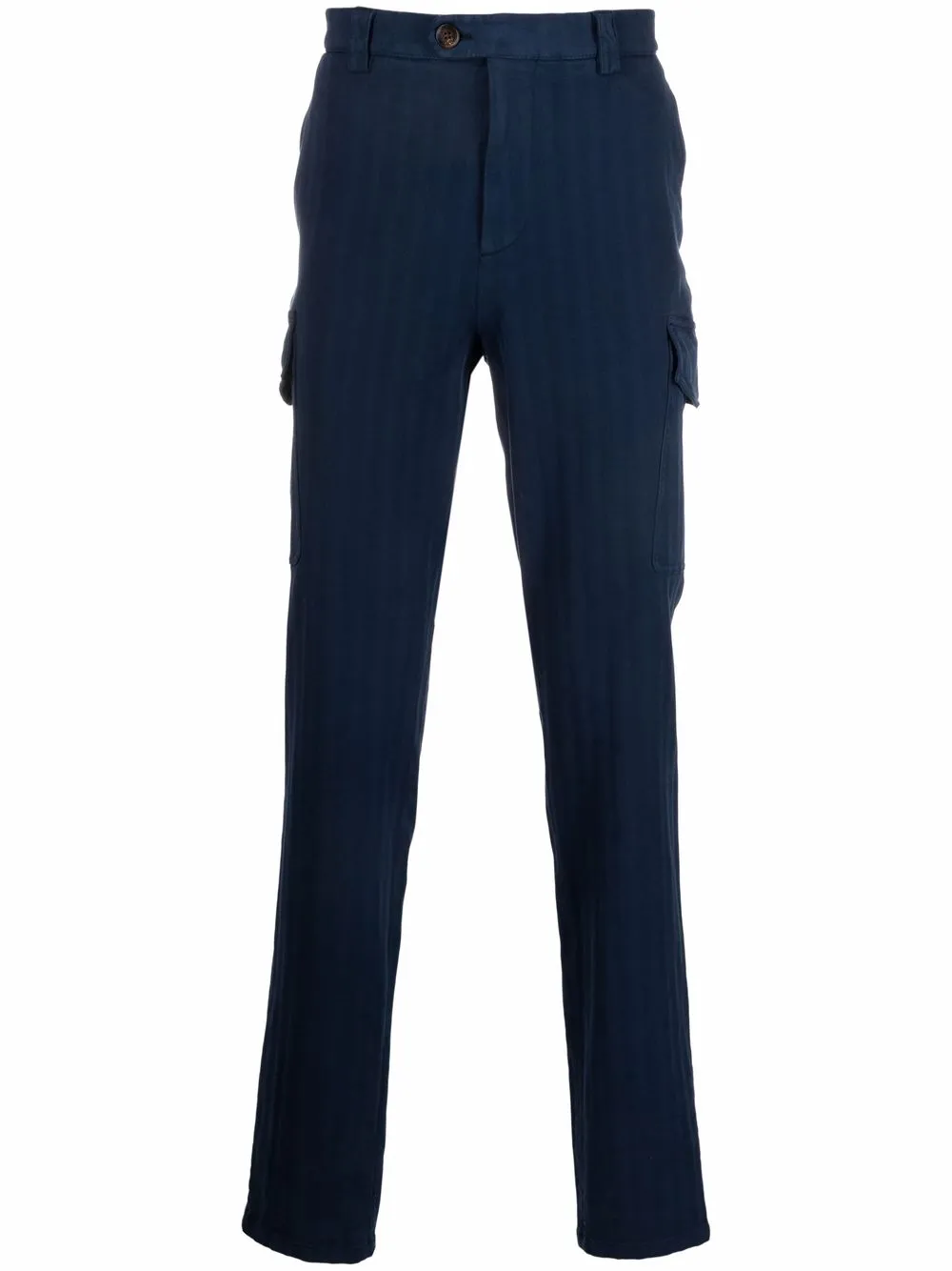 

Узкие брюки в полоску Brunello Cucinelli, синий