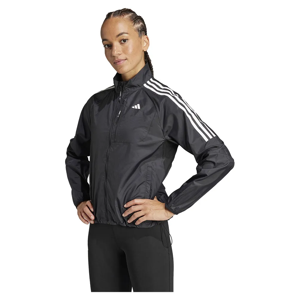 

Куртка adidas Own The Run 3 Stripes Packable, черный