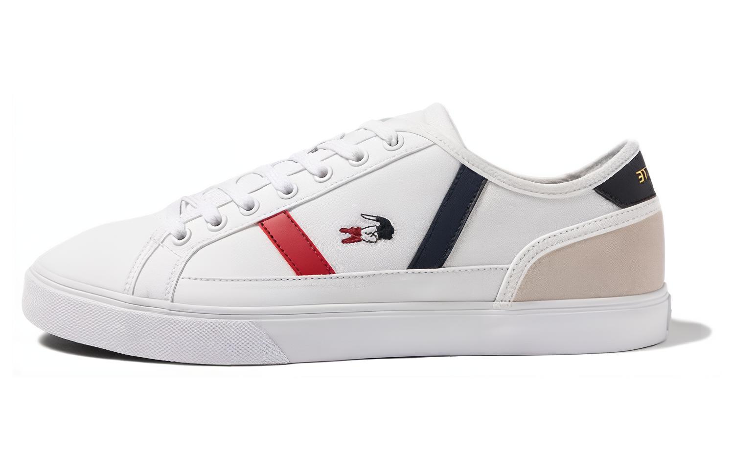 

LACOSTE Низкие противоскользящие кроссовки для скейтбординга, мужские, белые, красные, синие
