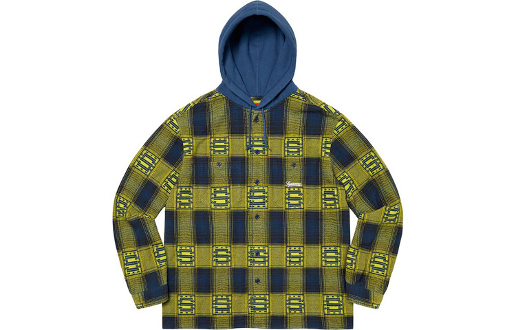 

Осень/Зима 2020 Рубашка Унисекс Supreme, синий/зеленый