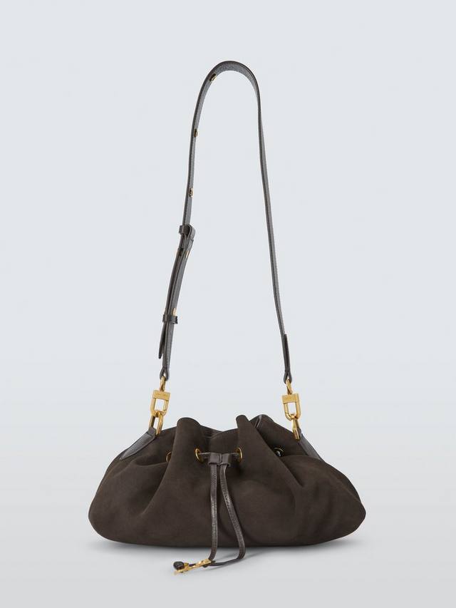 

Сумка через плечо из замши Medium с кулиской John Lewis, Brown