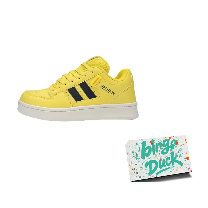 

BINGO DUCK Низкие скейтерские кроссовки унисекс желто-черные, цвет Yellow Black